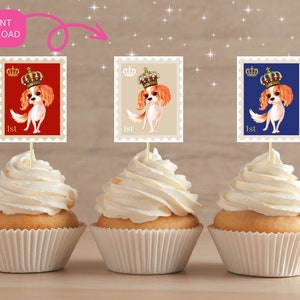Coronation Cupcake Toppers, King Charles III Coronation Party Decorations, Royal party, Coronation party, Coronation party games, British