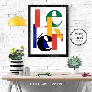 Lekker Print | South African Slang Wall Art | SA Sayings Poster | South African Gift | Digital Download | African Home Decor