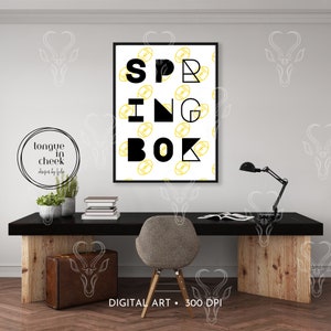 Springbok Art, South African Wall Art, South African Decor, South ...