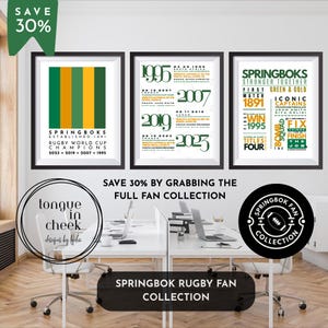 South African Gift, Springbok Rugby Bar Decor, SA Expat Gift, Man Cave Wall Art, Sports Bar Sign, Cultural Home Decor, Digital Print