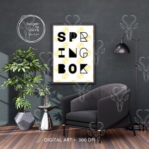 Springbok Art, South African Wall Art, South African Decor, South ...