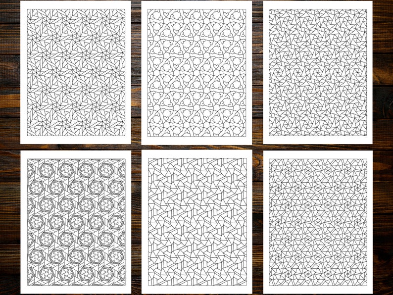 Coloring Book of Geometric Patterns: For Mindful Coloring – A Journey into Geometric Wonder