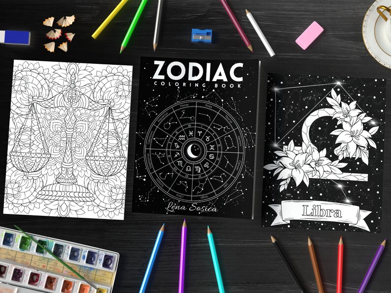 Zodiac Coloring Book: Where Colors and Astrology Unite to Awaken Your Inner Artist and Unleash Your Personal Power