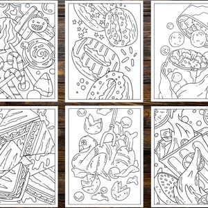 Food Heaven Coloring Book: Whimsical Journey for Food Lovers