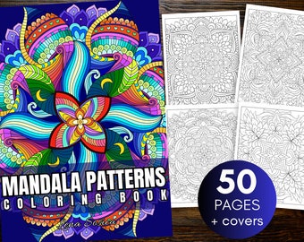 Mandala Patterns Coloring Book: 50 Intricate Pages for Relaxation (Printable)