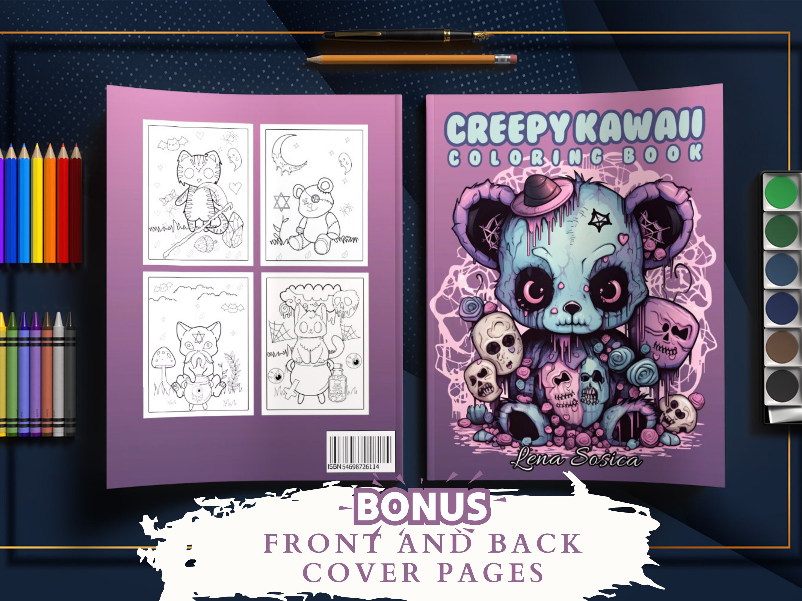 Creepy Kawaii Coloring Book: A Spooktacular Coloring Adventure to