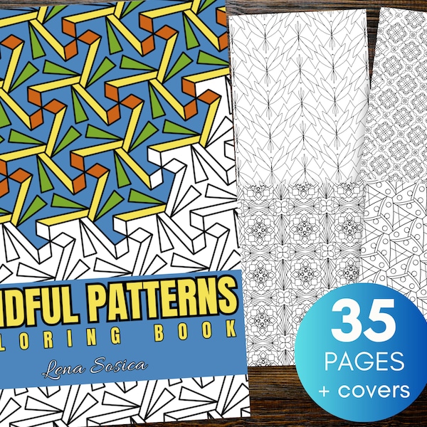 Mindful Patterns Coloring Book: Embark on a Serene Journey of Symmetrical Patterns for Stress Relief, Relaxation, and Inner Harmony