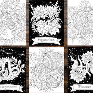Zodiac Coloring Book: Where Colors and Astrology Unite to Awaken Your Inner Artist and Unleash Your Personal Power