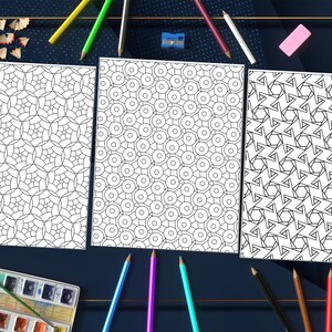 Coloring Book of Geometric Patterns: For Mindful Coloring – A Journey into Geometric Wonder