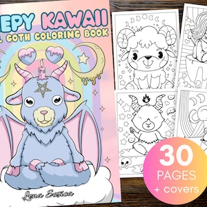 Creepy Kawaii Pastel Goth Coloring Book: Place Where Cute Meets Creepy in the Enigmatic Pastel Gothic Coloring Realm