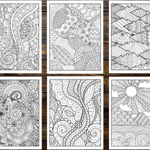 Abstract Coloring Book: Unleash Your Inner Artist with Mesmerizing Designs (Printable Pages)