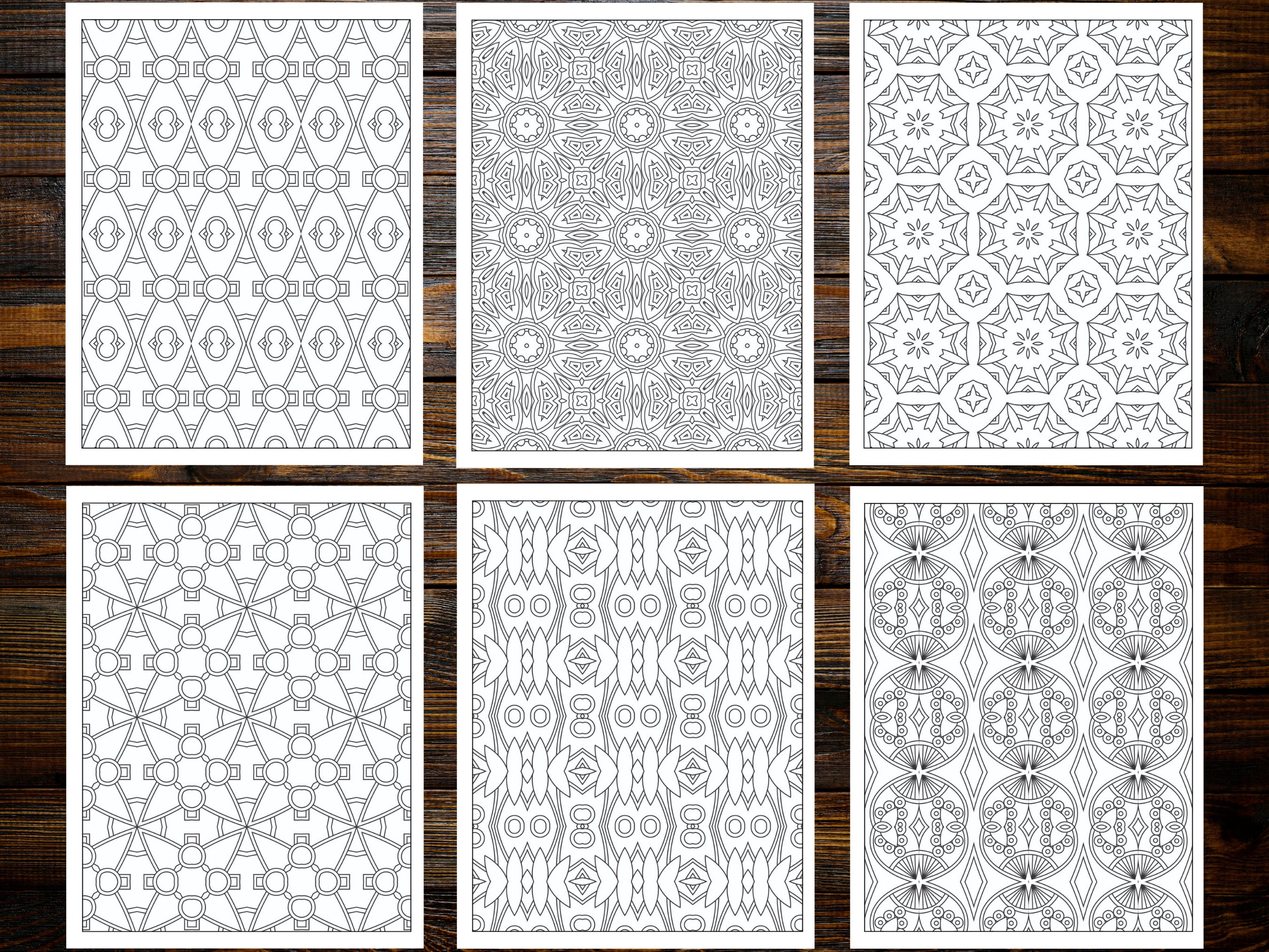 Patterns Coloring Book for Adults: Intricate Geometric Designs for ...