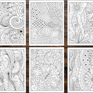 Abstract Coloring Book: Unleash Your Inner Artist with Mesmerizing Designs (Printable Pages)