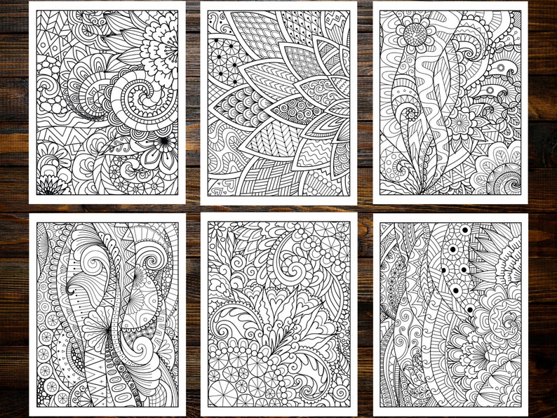 Abstract Coloring Book: Unleash Your Inner Artist with Mesmerizing Designs (Printable Pages)