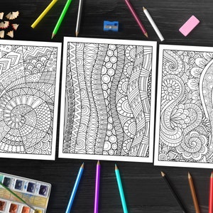 Abstract Coloring Book: Unleash Your Inner Artist with Mesmerizing Designs (Printable Pages)
