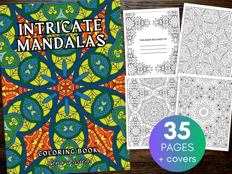 Intricate Mandalas Coloring Book: Mindful Creations for Stress Relief and Relaxation