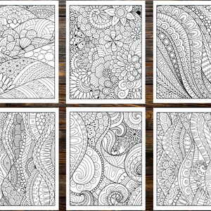 Abstract Coloring Book: Unleash Your Inner Artist with Mesmerizing Designs (Printable Pages)