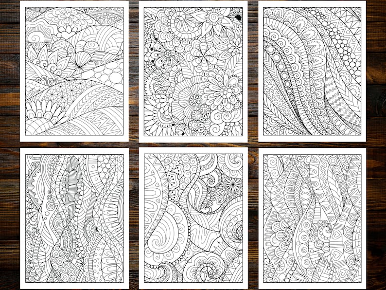 Abstract Coloring Book: Unleash Your Inner Artist with Mesmerizing Designs (Printable Pages)
