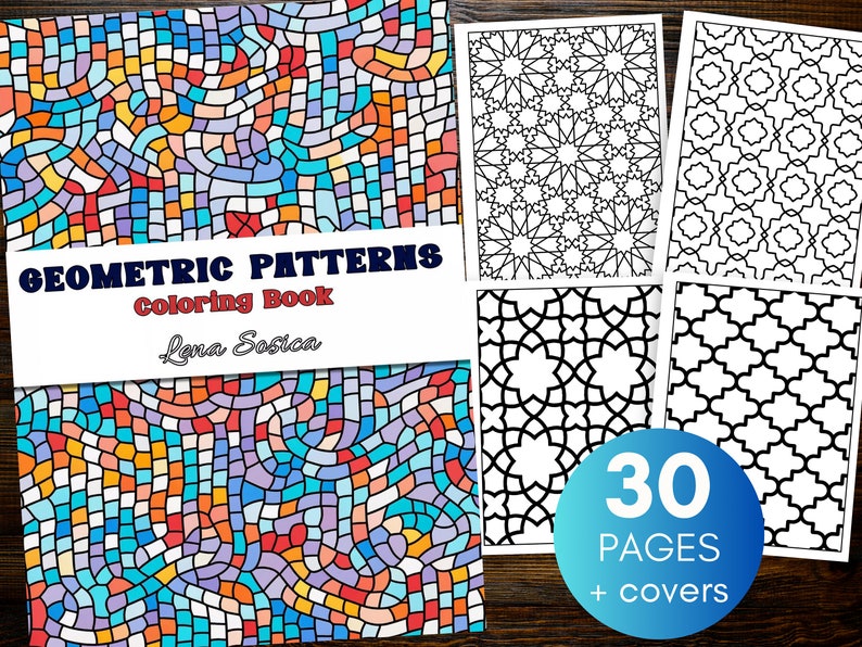Geometric Patterns Coloring Book: Abstract Designs for Relaxation ...