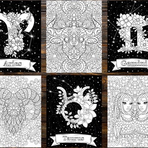 Zodiac Coloring Book: Where Colors and Astrology Unite to Awaken Your Inner Artist and Unleash Your Personal Power