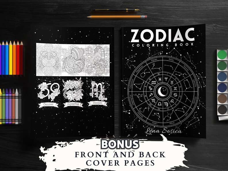 Zodiac Coloring Book: Where Colors and Astrology Unite to Awaken Your Inner Artist and Unleash Your Personal Power
