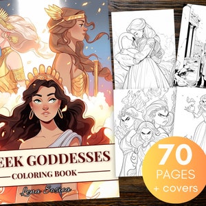 Greek Goddesses Coloring Book: The Women of Mount Olympus in a World of Color