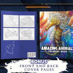 Amazing Animals Coloring Book: Explore the World of Mandala Pattered Animals for Stress Relief and Relaxation