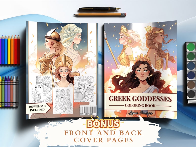 Greek Goddesses Coloring Book: The Women of Mount Olympus in a World of Color