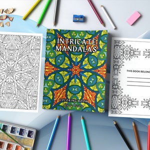 Intricate Mandalas Coloring Book: Mindful Creations for Stress Relief and Relaxation