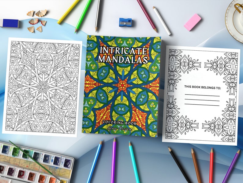 Intricate Mandalas Coloring Book: Mindful Creations for Stress Relief and Relaxation