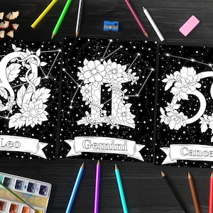 Zodiac Coloring Book: Where Colors and Astrology Unite to Awaken Your Inner Artist and Unleash Your Personal Power