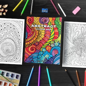 Abstract Coloring Book: Unleash Your Inner Artist with Mesmerizing Designs (Printable Pages)