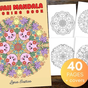Kawaii Mandala Coloring Book: Adorable Mandalas for Relaxation and Creativity