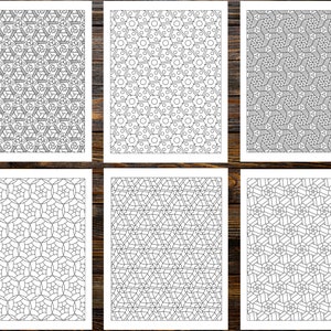 Coloring Book of Geometric Patterns: For Mindful Coloring – A Journey into Geometric Wonder