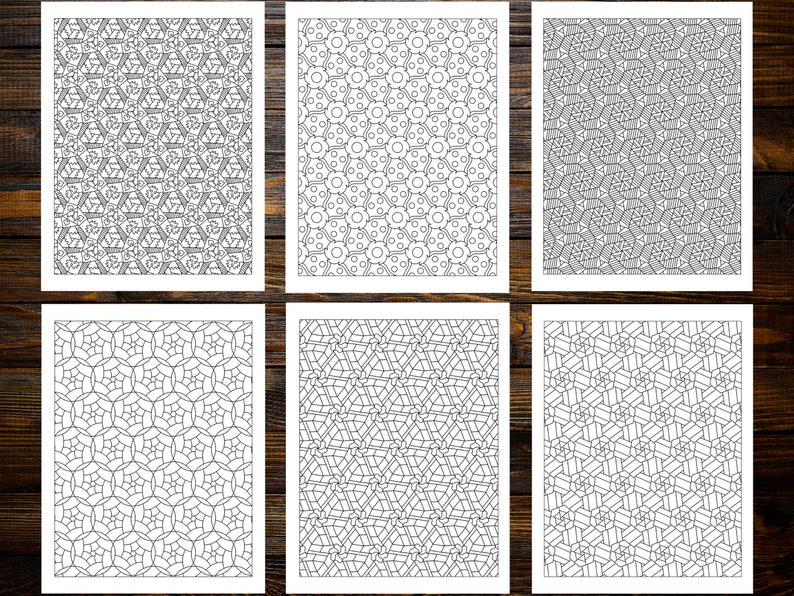 Coloring Book of Geometric Patterns: For Mindful Coloring – A Journey into Geometric Wonder