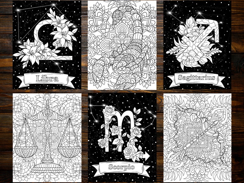Zodiac Coloring Book: Where Colors and Astrology Unite to Awaken Your Inner Artist and Unleash Your Personal Power