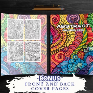 Abstract Coloring Book: Unleash Your Inner Artist with Mesmerizing Designs (Printable Pages)
