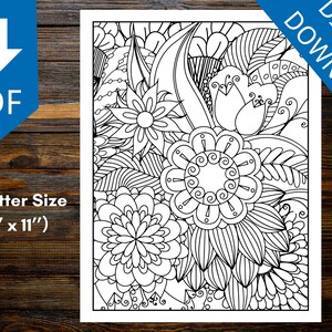 Flower Fantasy Coloring Book: World of Vibrant Blooms and Relaxation ...
