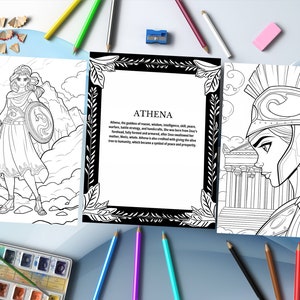 Greek Goddesses Coloring Book: The Women of Mount Olympus in a World of Color