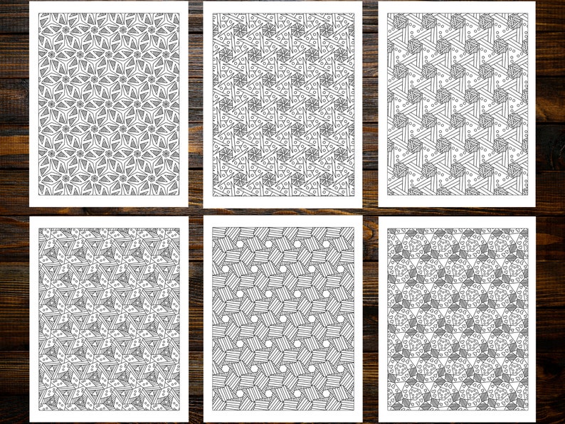 Coloring Book of Geometric Patterns: For Mindful Coloring – A Journey into Geometric Wonder