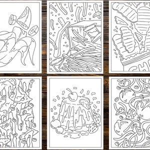 Food Heaven Coloring Book: Whimsical Journey for Food Lovers
