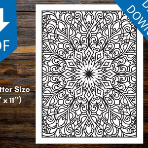 Mandala Coloring for Stress Relief: Finding Inner Peace Through Art (Printable Pages)