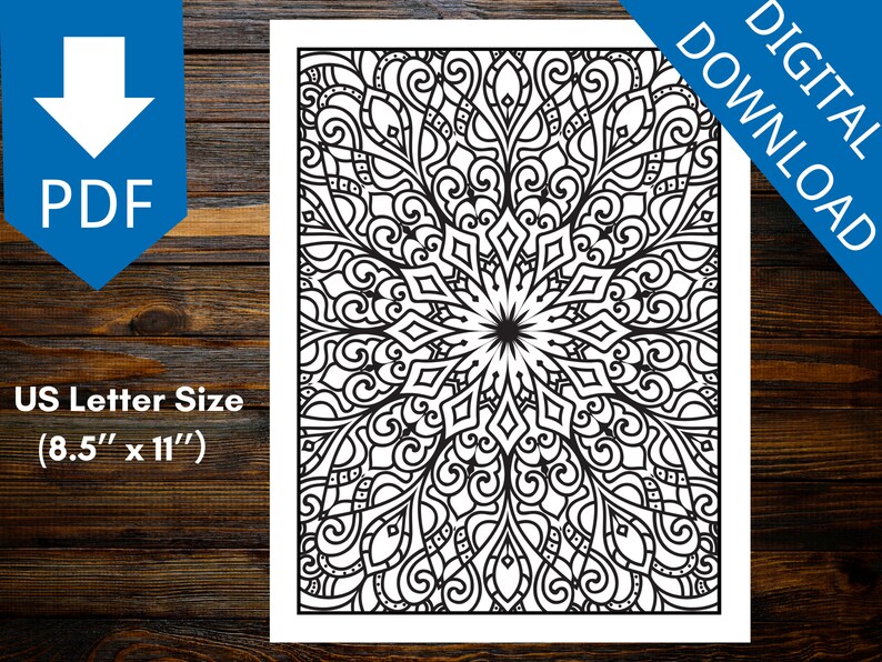 Mandala Coloring for Stress Relief: Finding Inner Peace Through Art (Printable Pages)