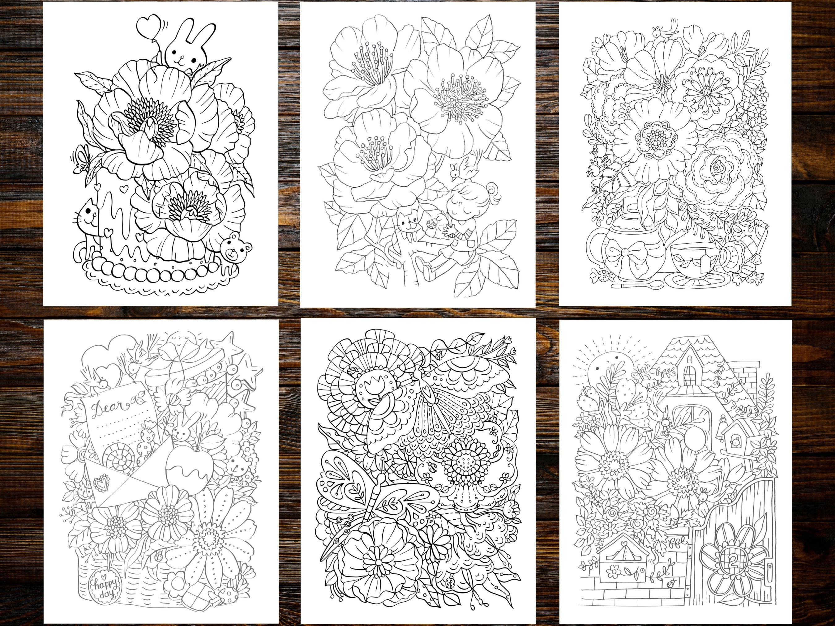 Stress Relief Coloring Book: Embrace Calmness and Creativity - Etsy