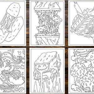 Food Heaven Coloring Book: Whimsical Journey for Food Lovers