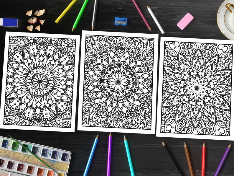 Mandala Coloring for Stress Relief: Finding Inner Peace Through Art (Printable Pages)