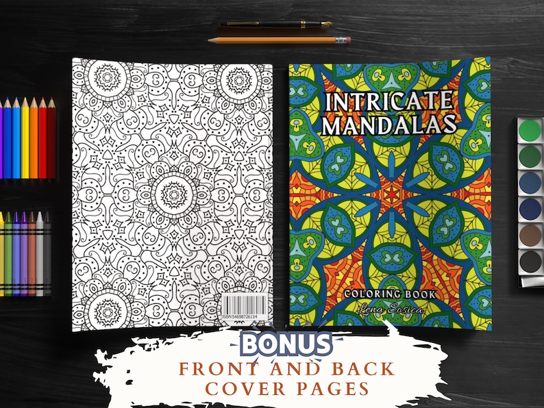 Intricate Mandalas Coloring Book: Mindful Creations for Stress Relief and Relaxation