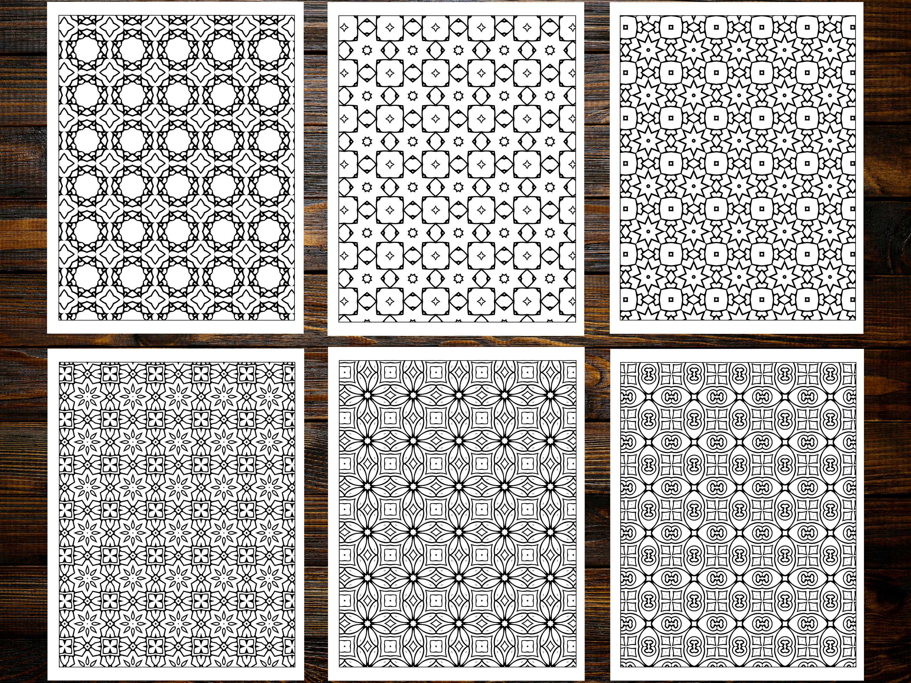 Simple Patterns Coloring Book: Repetitive Geometric Patterns for ...