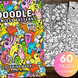 Doodle Seamless Patterns: Where Imagination Meets Endless Coloring Possibilities