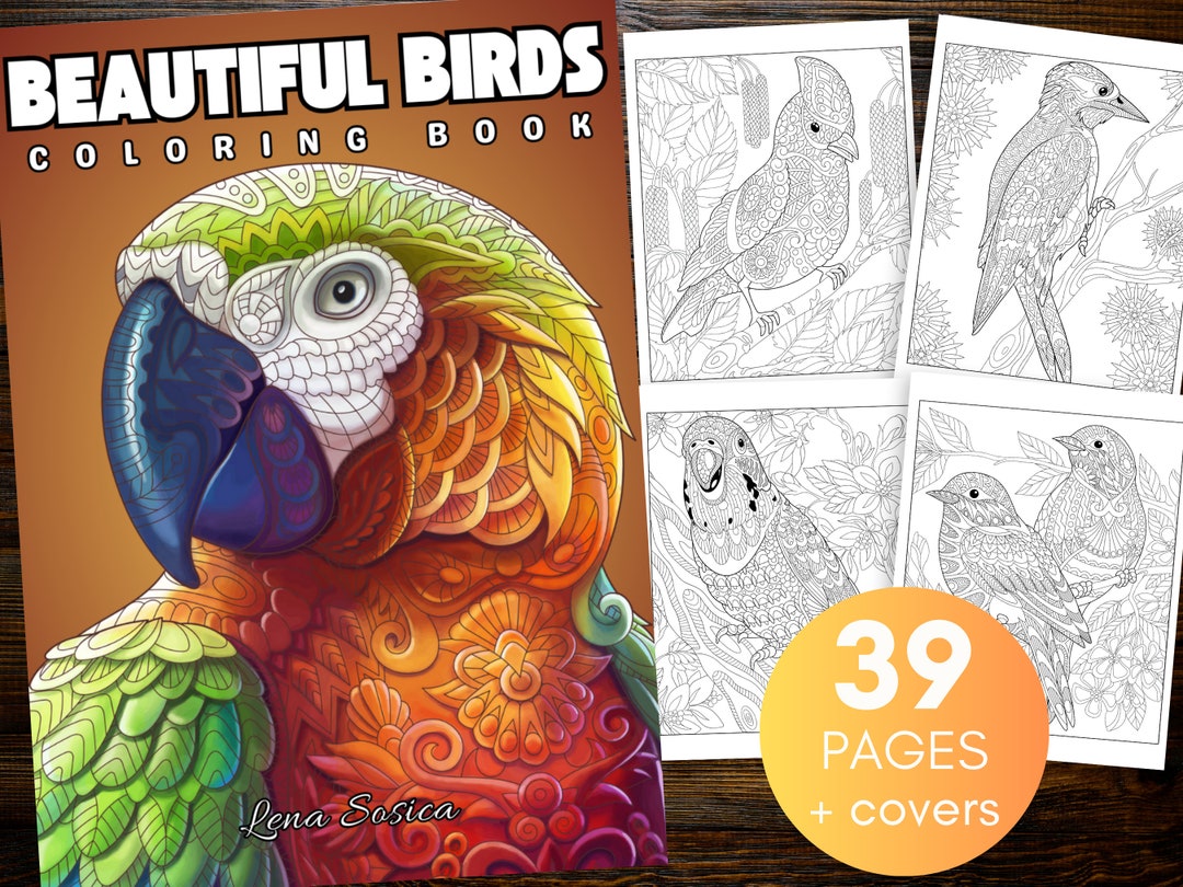 Beautiful Birds Coloring Book: Explore the Mesmerizing World of Mandala ...
